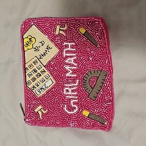 Beaded coin purse/card case.